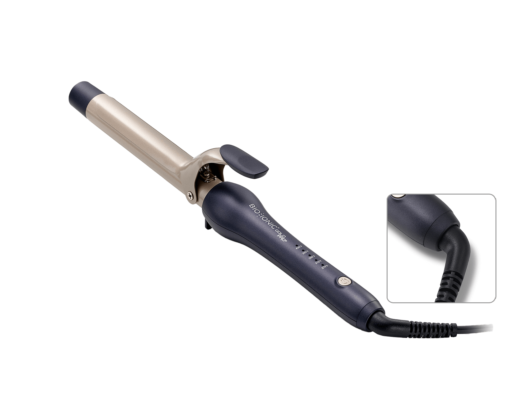 GoldPro Curling Iron - Professional Grade Cord